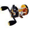 SougayilangFishing reels Round Baitcasting Reel - Conventional Reel - Reinforced Metal Body & Supreme Star Drags-Right Hand-Golden-Black-Warrior 6000 view 2