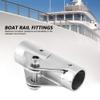 Acouto Swivel Pipe Connector Stainless Steel Boat Rail Fittings Folding Swivel Connector for Marine Boat Yacht(25mm Outer diameter) view 2