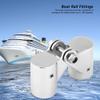 Acouto Swivel Pipe Connector Stainless Steel Boat Rail Fittings Folding Swivel Connector for Marine Boat Yacht(25mm Outer diameter) view 3