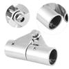 Acouto Swivel Pipe Connector Stainless Steel Boat Rail Fittings Folding Swivel Connector for Marine Boat Yacht(25mm Outer diameter) view 4