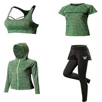 Admire & Adore Yoga Workout Set - Breathable Push Up Sports Suit