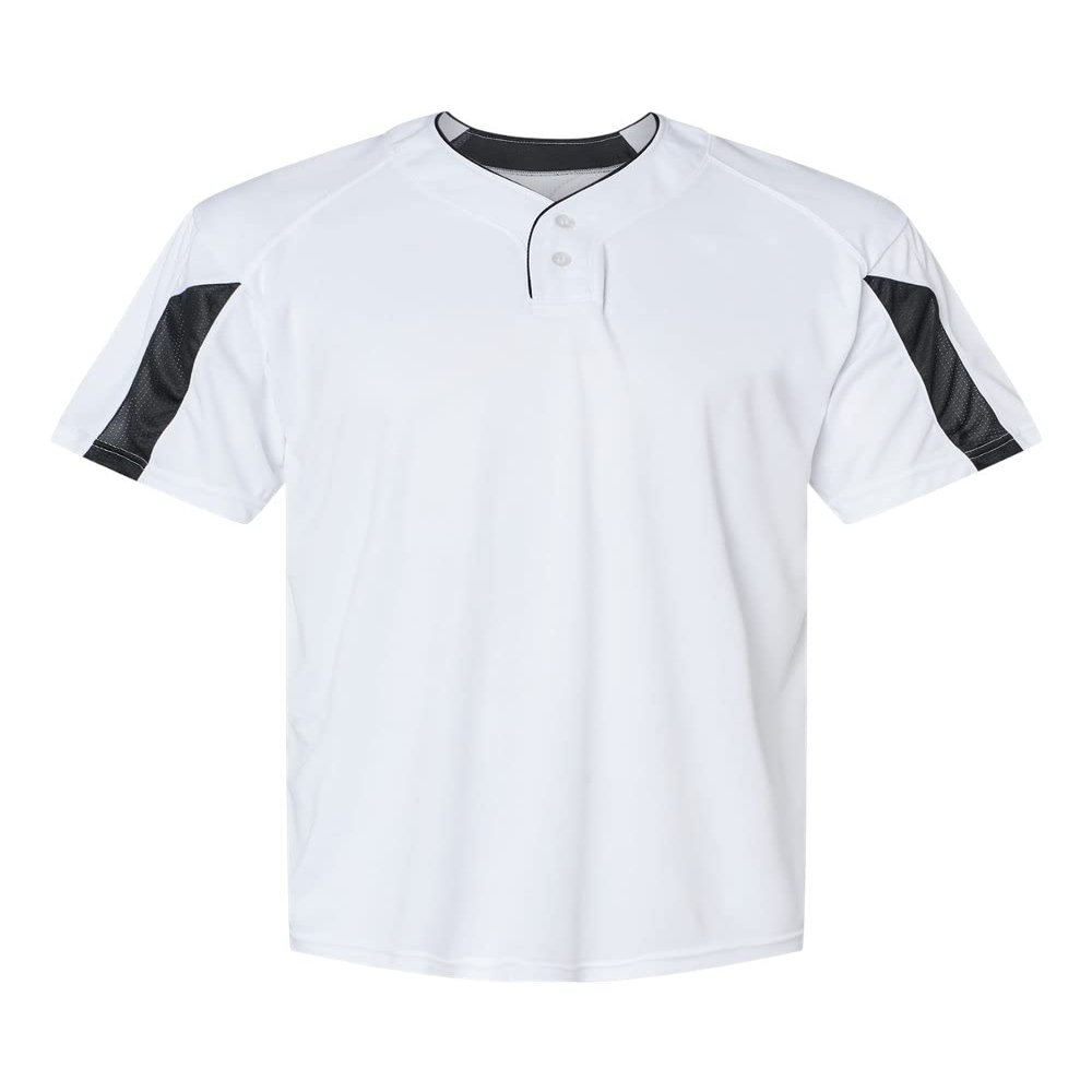 Badger Striker Placket 3XL White/ Black