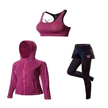 Admire & Adore Yoga Workout Set - Breathable Push Up Sports Suit