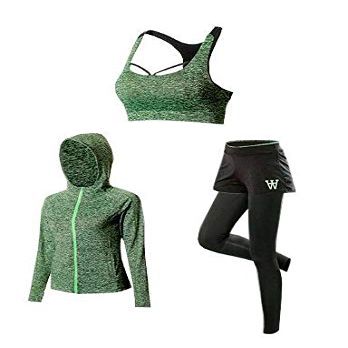 Admire & Adore Yoga Workout Set - Breathable Push Up Sports Suit