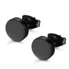 Admire & Adore Black Plated Stainless Steel Studs Earrings view 1