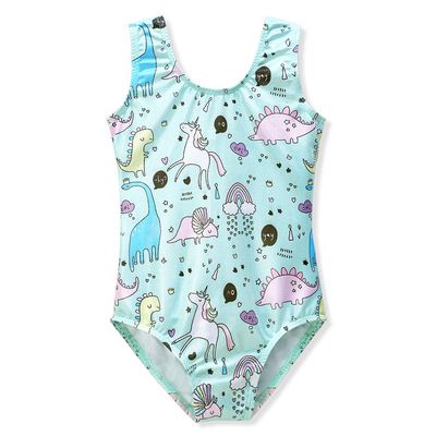 HOZIY Gymnastics Leotards for Girls Unicorn Pink Purple Sparkly Dancewear Activewear Quick Dry (a-Unicorn And Dinosaur, 150(9-10 Years Old))