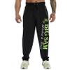 BIG SAM SPORTSWEAR COMPANY Men's Bodybuilding Workout Comfort Design Baggy Muscle Trackpants (S) Black view 1
