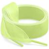 WEGOODZF Women Sheer Shoe Laces: 2 Pairs 2CM Wide 39 inch Light Green Organza Shoelaces for Sneakers view 1