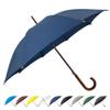 SoulRain 48" Large Umbrella Windproof Stick Umbrellas for Rain, Automatic Open, Vintage Cane Navy Blue big Umbrella with Classic Wooden Handle,Open for 2 Persons adult,for Women & Men(Navy Blue) view 1