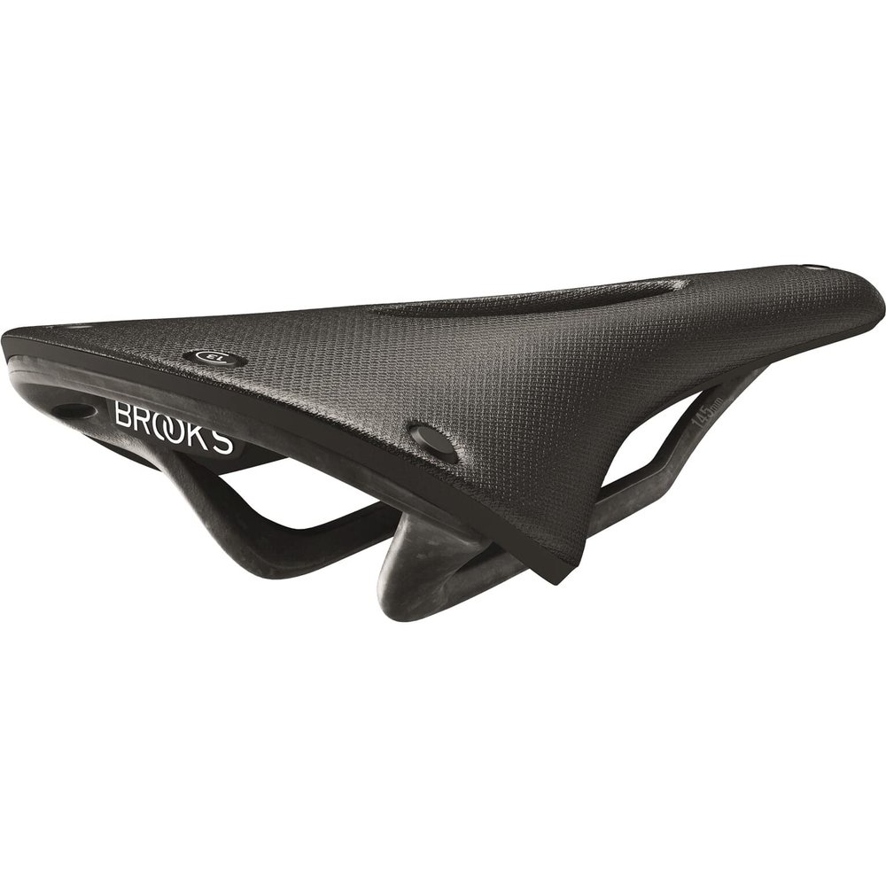 Brooks England Cambium C13 Carved,Cut-Out Carbon Racing Waterproof Saddle, Black, 145mm
