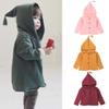 Baby Coat 1-4 Years Old,Infant Toddler Boys Girls Kids Solid Warm Long Sleeve Hooded Jacket Cardigan Outerwear (2-3 Years Old, Pink) view 2