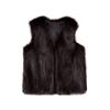 Moonker Girls Faux Fur Waistcoat for 3-8 Years Old,Baby Girls Children Kids Winter Warm Clothes Thick Vest Coat Outwear (2-3 Years Old, Black) view 1