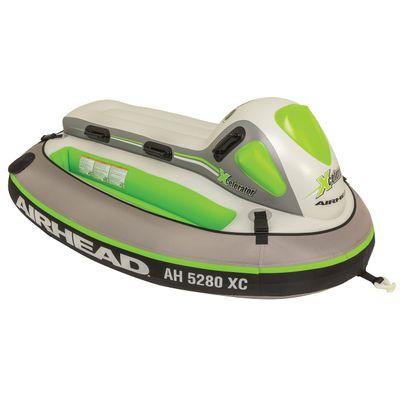 Airhead XCELERATOR, 2 Rider Towable Tube, White/Green/Gray