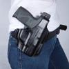 Tactical Scorpion Gear 3 Slot Leather Thumb Break Safety Holster: Fits Smith & Wesson S&W M&P Shield Handguns - not for .45 view 2