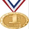 1st Place Medals - 2" Gold Place Medal Awards 20 Pack view 1