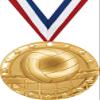 Volleyball Medals - 2" Gold Volleyball Team Medal Awards 100 Pack Prime view 1