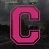 Applicable Pun Varsity Letter C - Vinyl Decal for Outdoor Use on Cars, ATV, Boats, Windows and More - Hot Pink (Magenta) 3 Inches Tall view 2