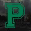 Applicable Pun Varsity Letter P - Vinyl Decal for Outdoor Use on Cars, ATV, Boats, Windows and More - Green 4 Inches Tall view 2