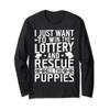 Win The Lottery Rescue Puppies Dog Lover Dog Rescue Shirt view 1
