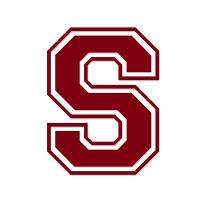 Applicable Pun Varsity Letter S - Vinyl Decal for Outdoor Use on Cars, ATV, Boats, Windows and More - Burgundy 4 Inches Tall