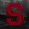 Applicable Pun Varsity Letter S - Vinyl Decal for Outdoor Use on Cars, ATV, Boats, Windows and More - Burgundy 4 Inches Tall view 2