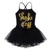 Freebily Girls Sequined Camisole Leotard Ballet Tutu Layers Skirt Dress Ballerina Dancewear Costumes Black 3-4 view 3