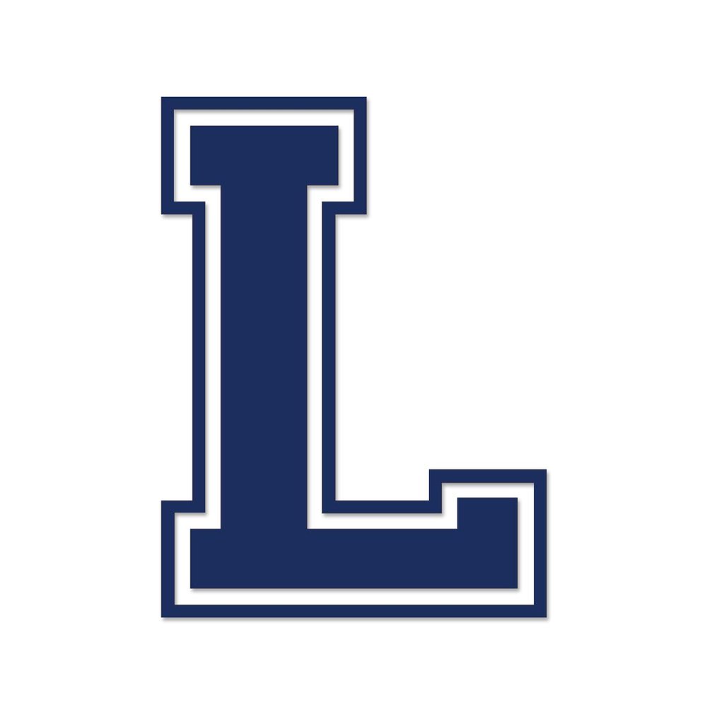 Applicable Pun Varsity Letter L - Vinyl Decal for Outdoor Use on Cars, ATV, Boats, Windows and More - Dark Blue (Navy) 3 Inches Tall