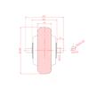 24V/36V 200W 5 Inch Scooter Motor Wheel With Solid Tire 5" Brushless DC Gearless Hub Motor With Hall Sensor (24V) view 3