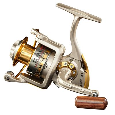 Diwa Spinning Fishing Reels for Saltwater Freshwater 1000 2000 3000 4000 5000 6000 Series Fishing Spool Left/Right Interchangeable Trout Carp Spinning Reel 10 Ball Bearings Light and Smooth (5000)