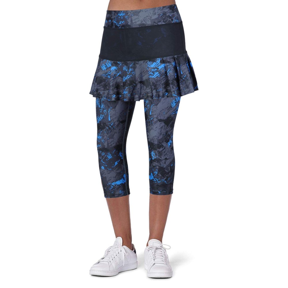 ANIVIVO Women Tennis Legging,Skirted Capri Leggings Tennis Pants for Women& Sports Skirted Leggings Tennis Clothing(Darkblue,S)