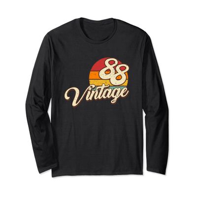 30th Birthday Gift Long Sleeve T-Shirt 1988