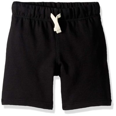 The Children's Place Boys' Uniform French Terry Shorts, Black, S (5/6)