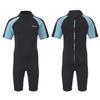 Aunua Kids Wetsuit for Youth Boys Girls, 3mm Shorty Wetsuit for Swimming, Surfing(7036 BlackBlue 12) view 1
