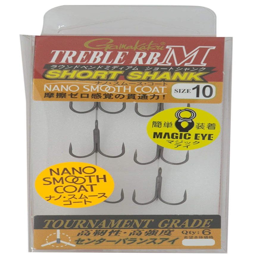 Gamakatsu Treble Hook Rose Treble RB-M Short Shank (NSC) #10