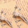 GRACE JUN Long Tassel Rhinestone Clip on Earrings and Drop Pierced Earrings for Women Party Jewelry (522 Clip-on) view 2