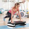 HomGarden 31" Aerobic Stepper Platform with 2 Risers, Adjustable Height 4/6/8 inches for Step Training, Home Gym Fitness, Cardio Workout and Exercise view 3