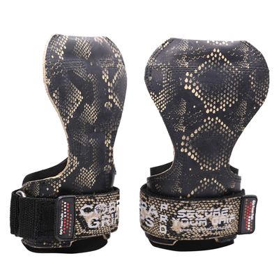 Cobra Grips PRO Weight Lifting Gloves Heavy Duty Straps Alternative Power Lifting Hooks Best for Deadlifts Adjustable Neoprene Padded Wrist Wraps Support Bodybuilding (PRO Snake Rubber TM)