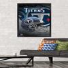 Trends International NFL Tennessee Titans - Helmet 18 Wall Poster, 22.375" x 34", Black Framed Version view 2