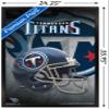 Trends International NFL Tennessee Titans - Helmet 18 Wall Poster, 22.375" x 34", Black Framed Version view 3