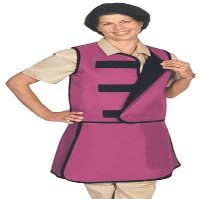 Colortrieve Men's X-Ray Vest & Skirt - Lightweight Lead, Large, Front and Back Protection, Hook & Loop Closure, Many Color Options, USA Made