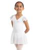 Capezio Big Girl's Flutter Sleeve Dress Dress, White, Medium view 1