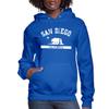 Spreadshirt San Diego California State Women's Hoodie, M, Royal Blue view 1