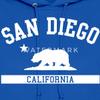 Spreadshirt San Diego California State Women's Hoodie, M, Royal Blue view 2