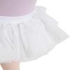 Capezio Big Girl's Glitter Tutu Skirt, White, Large view 3