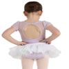 Capezio Big Girl's Glitter Tutu Skirt, White, Large view 4