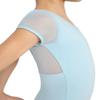Capezio Puff Sleeve Keyhole Back Leotard - Girls, Light Blue, Medium view 4
