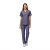 Natural Uniforms Unisex Scrub Set-Top and Pant Set (Charcoal, Medium) view 1