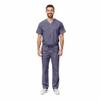 Natural Uniforms Unisex Scrub Set-Top and Pant Set (Charcoal, Medium) view 4