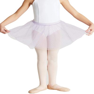 Capezio Toddler Girl's Double Layer Pull On Skirt Skirt, Lavender, Toddler