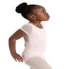 Capezio Puff Sleeve Keyhole Back Leotard - Girls, Pink, Large view 2